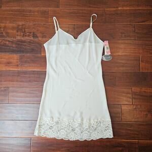Vintage Slip Dress Lace Silky WONDER MAID  sz 38